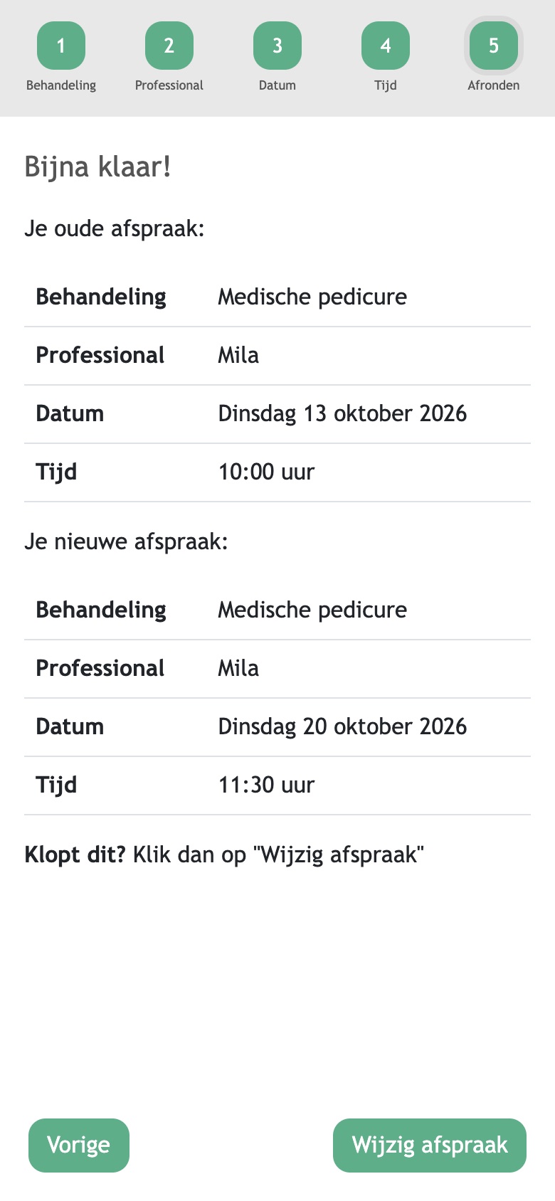 Zelf verplaatsen via de mail